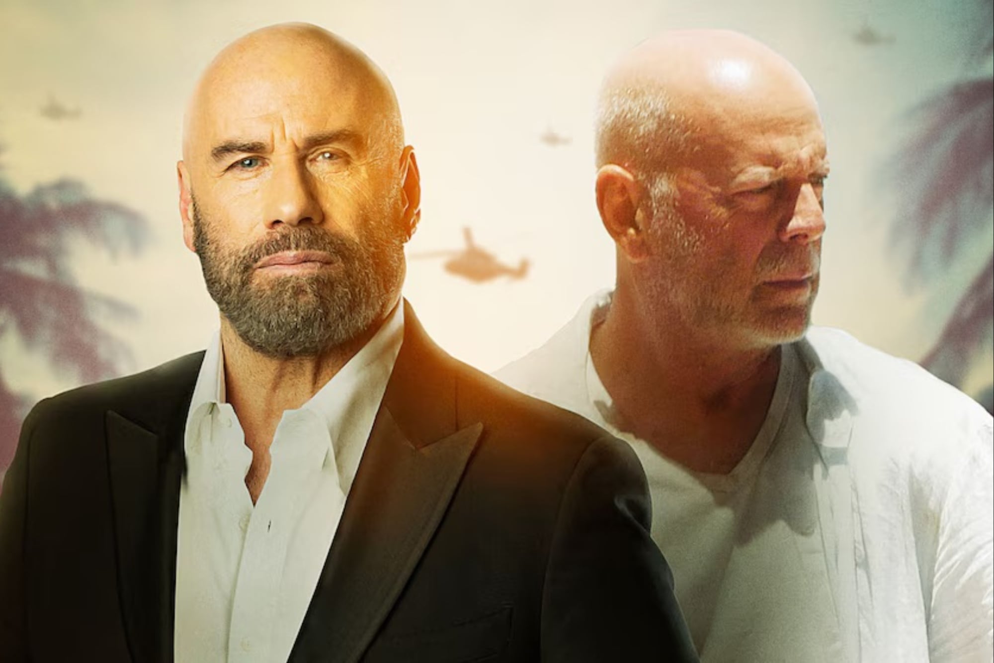 John Travolta y Bruce Willis protagonizan una de las películas más vistas de Netflix
