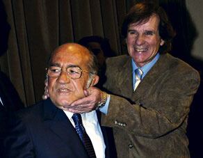 José Antonio Romero Feris con Héctor Veira, en un acto pólítico