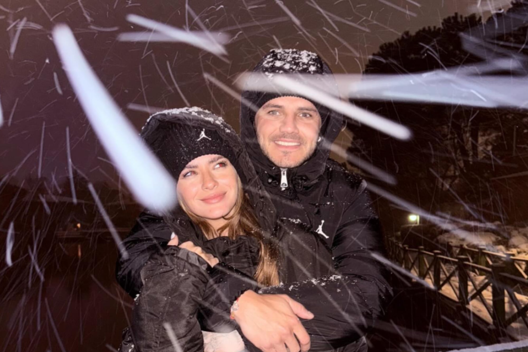 Mauro Icardi y La China Suárez en su segundo viaje a Turquía