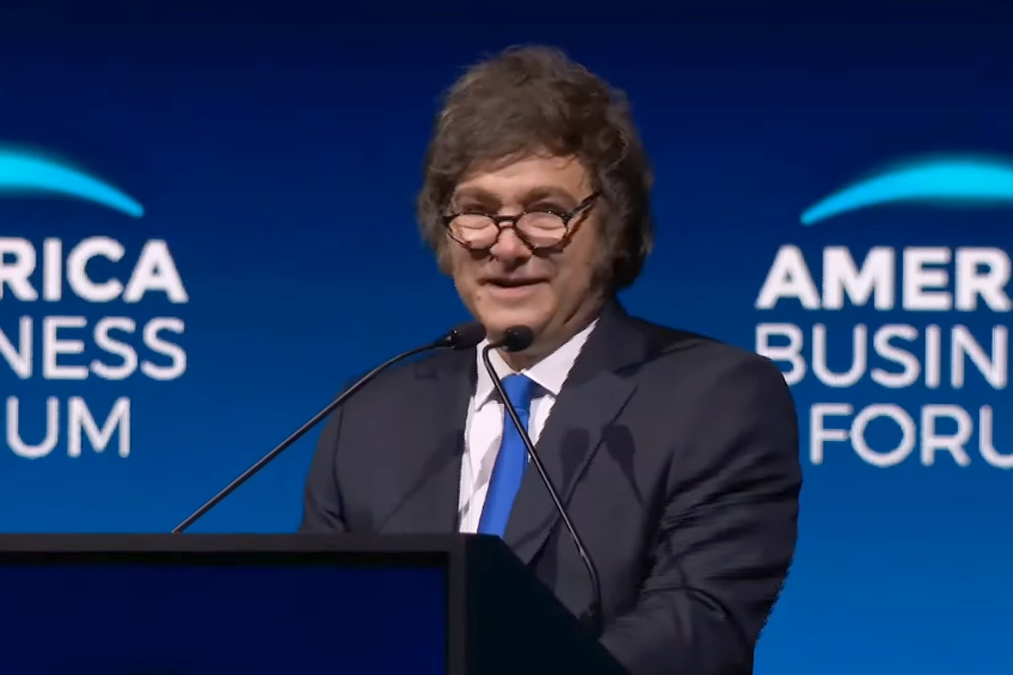 Milei invitó a los empresarios a invertir en la Argentina y criticó con dureza al kirchnerismo