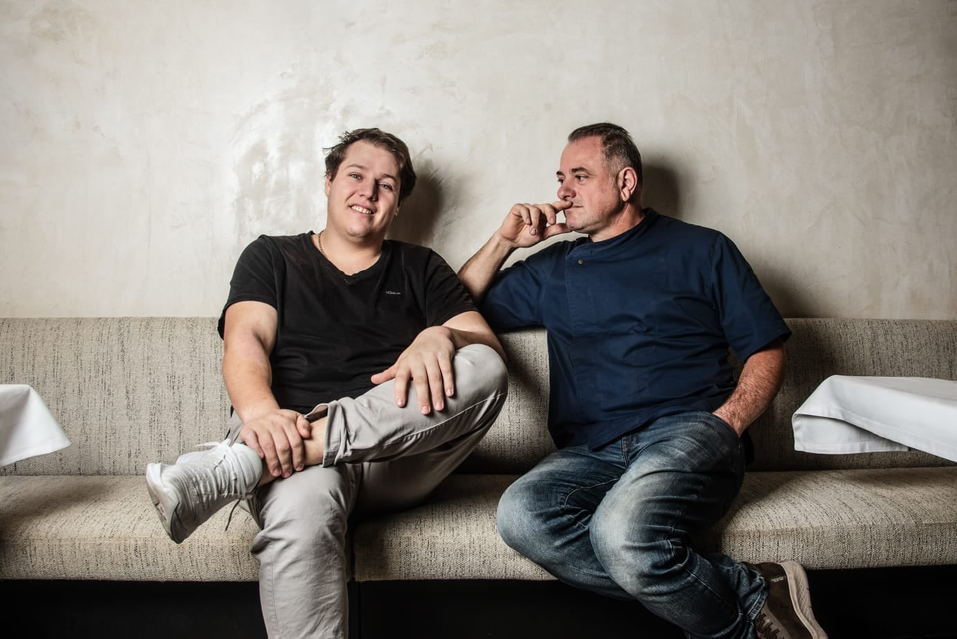 “Chocás un montón de veces. Pero yo digo que los negocios son negocios. Tiene que ser negocio para él y para mí”, cuenta Franco, sobre la relación con hijo