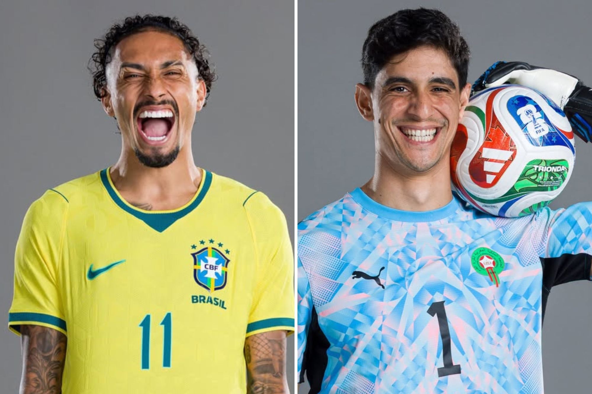Marquinhos y Yassine Bounou, referentes de Brasil y Marruecos, respectivamente