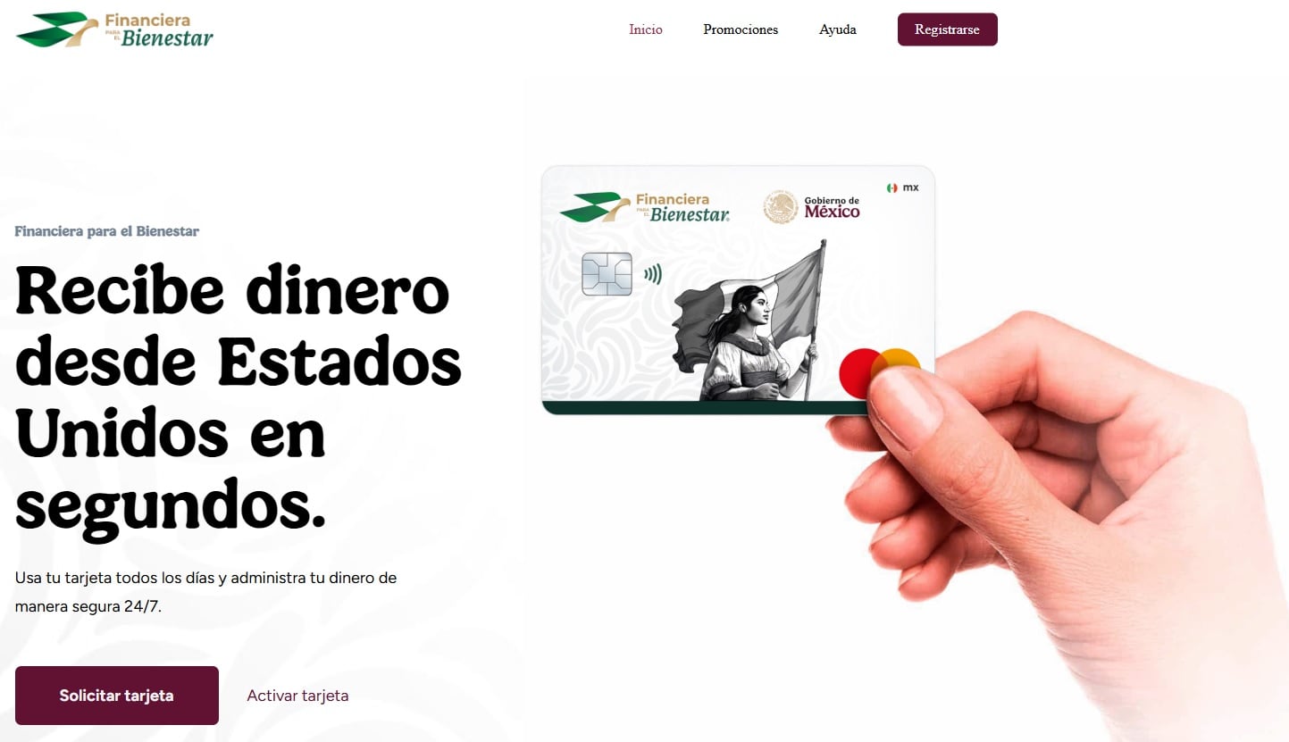 Cómo conseguir la tarjeta FINABIEN en EE.UU. para enviar remesas sin pagar impuestos a México 4 La tarjeta FINABIEN se puede solicitar y activar desde su sitio web oficial (Tarjeta Financiera para el Bienestar)