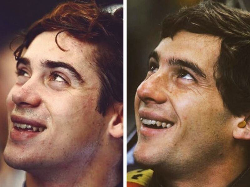 Franco Colapinto y Ayrton Senna