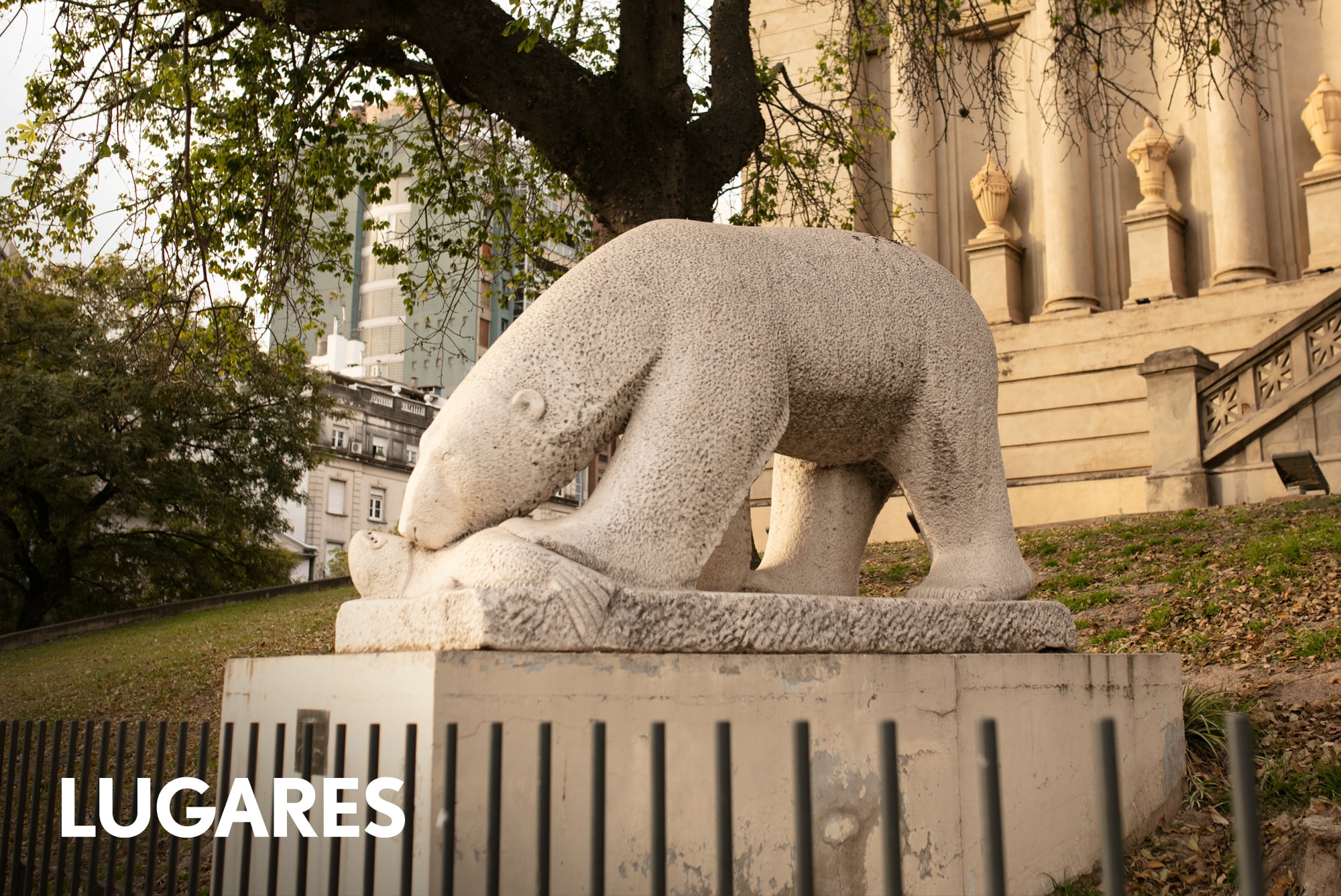 La curiosa historia de la escultura de un oso polar en Córdoba