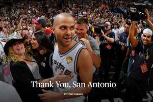 Tony Parker se despidió de San Antonio con una carta al estilo Spurs