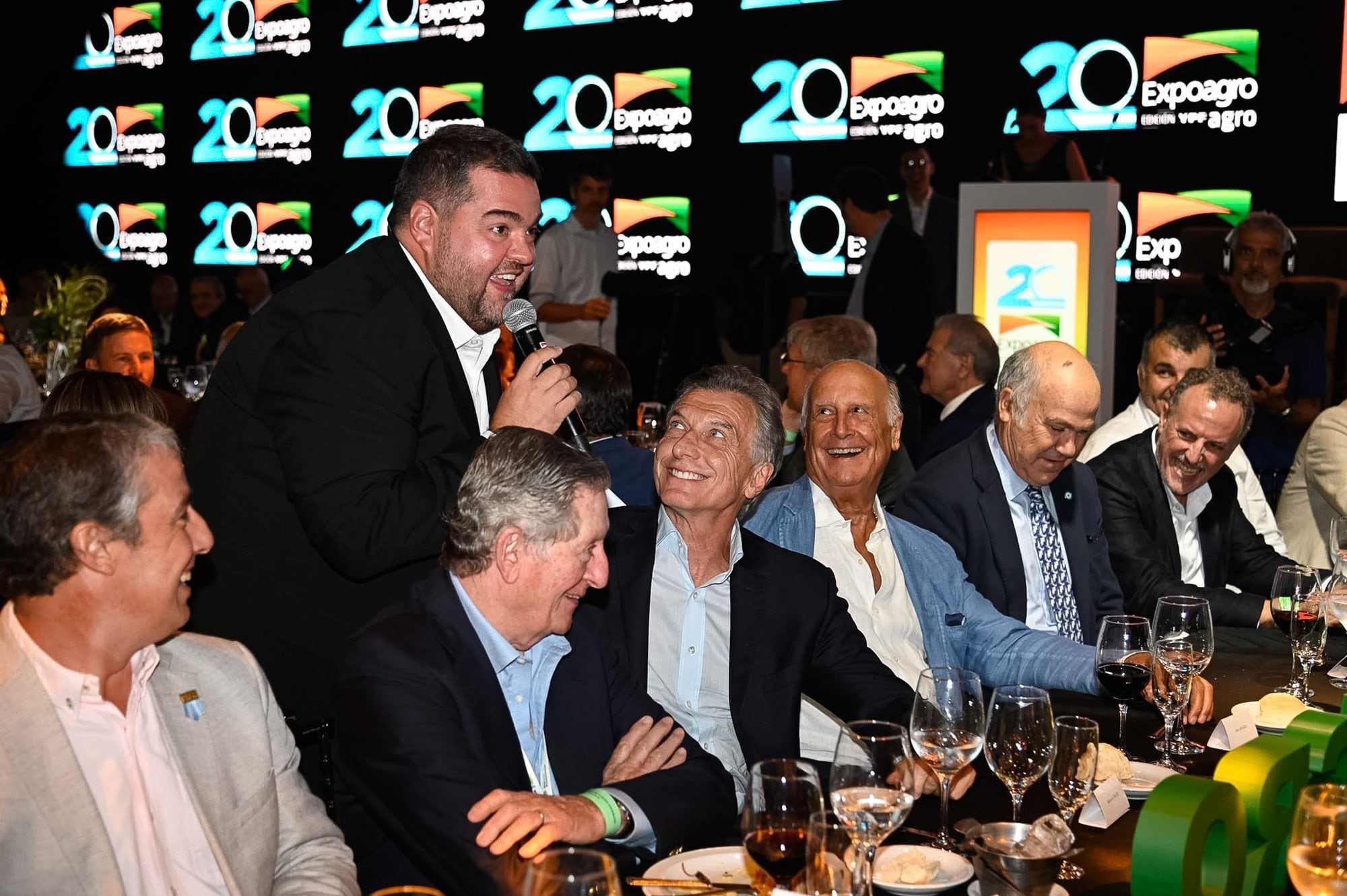 Darío Barassi en un momento con Mauricio Macri