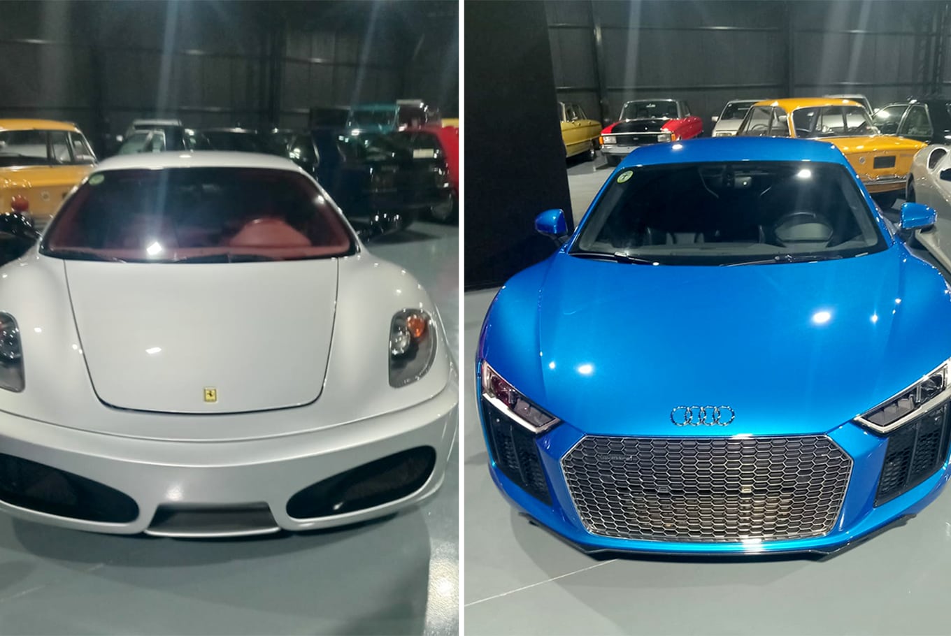 Autos de lujo y de colección que estaban en la quinta de Villa Rosa investigada por la Justicia