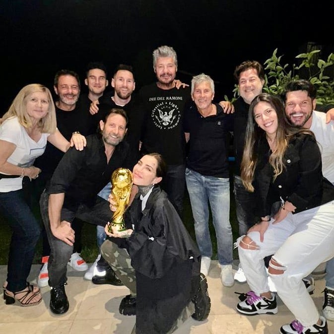 Los Tinelli y Messi juntos
