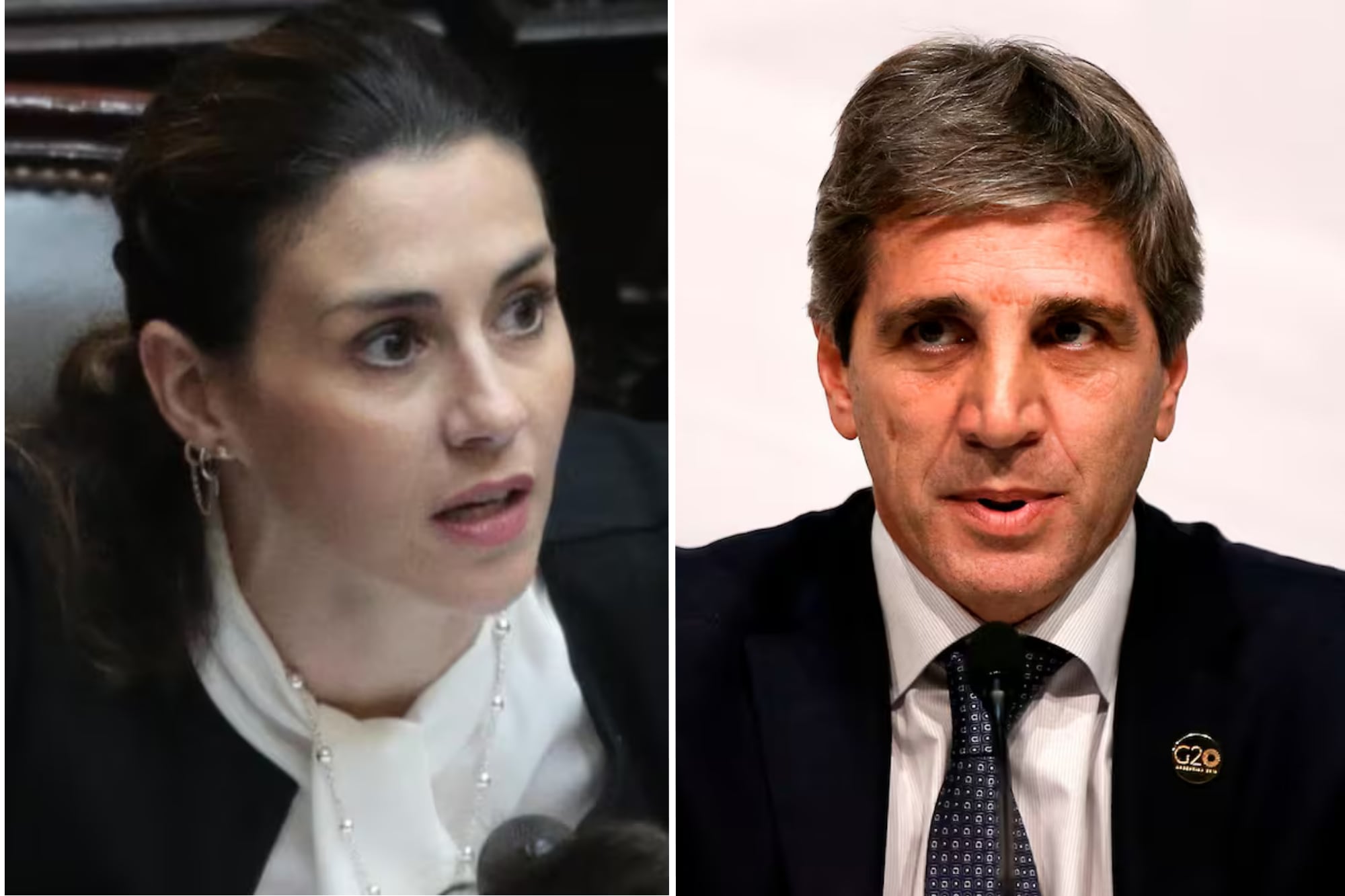 Marcela Pagano denunció a Luis Caputo por el destino de $4 billones y el ministro la querellará por calumnias