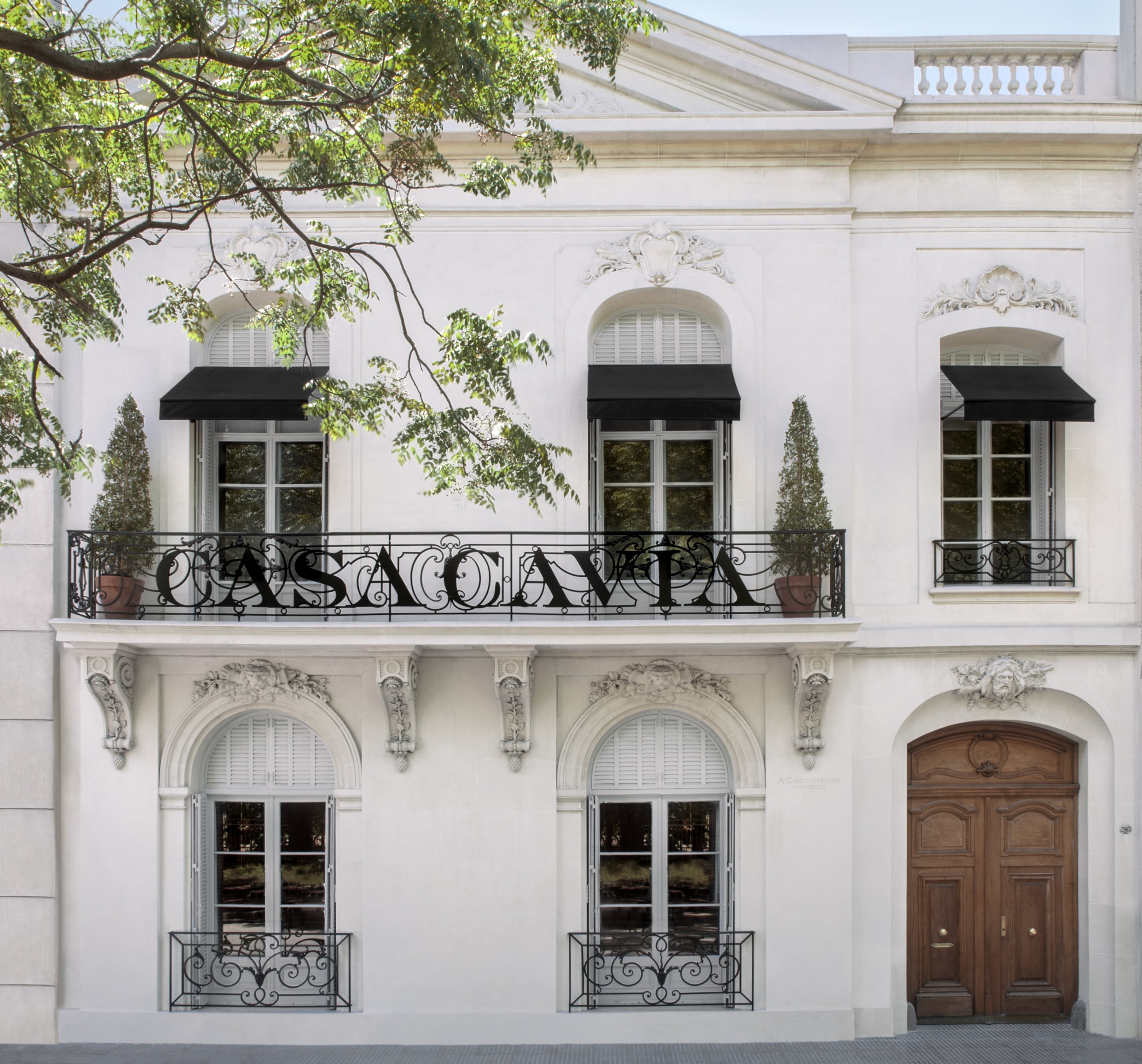 La fachada de Casa Cavia