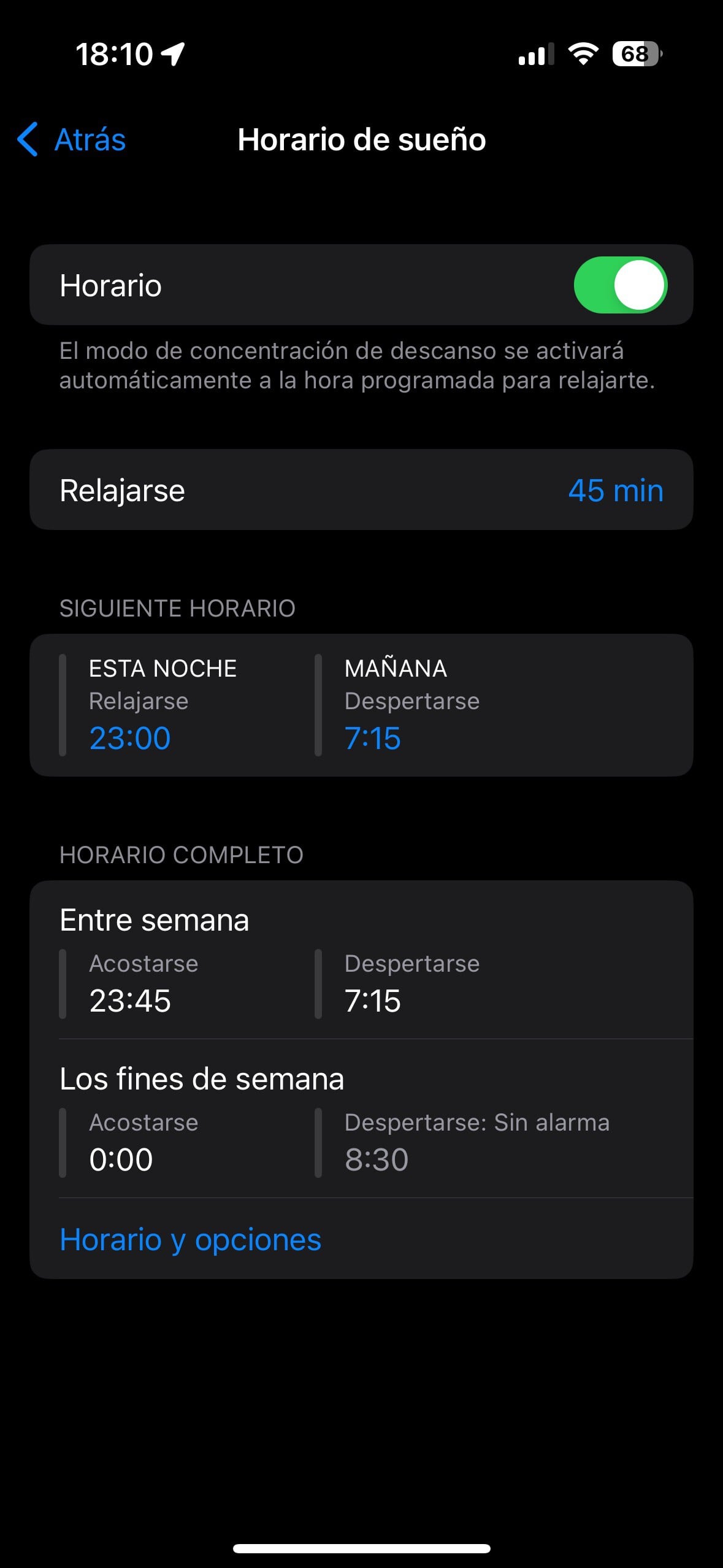 En los teléfonos iPhone, el menú de Modos de concentración ofrece un control exhaustivo sobre las notificaciones (Foto: Captura)