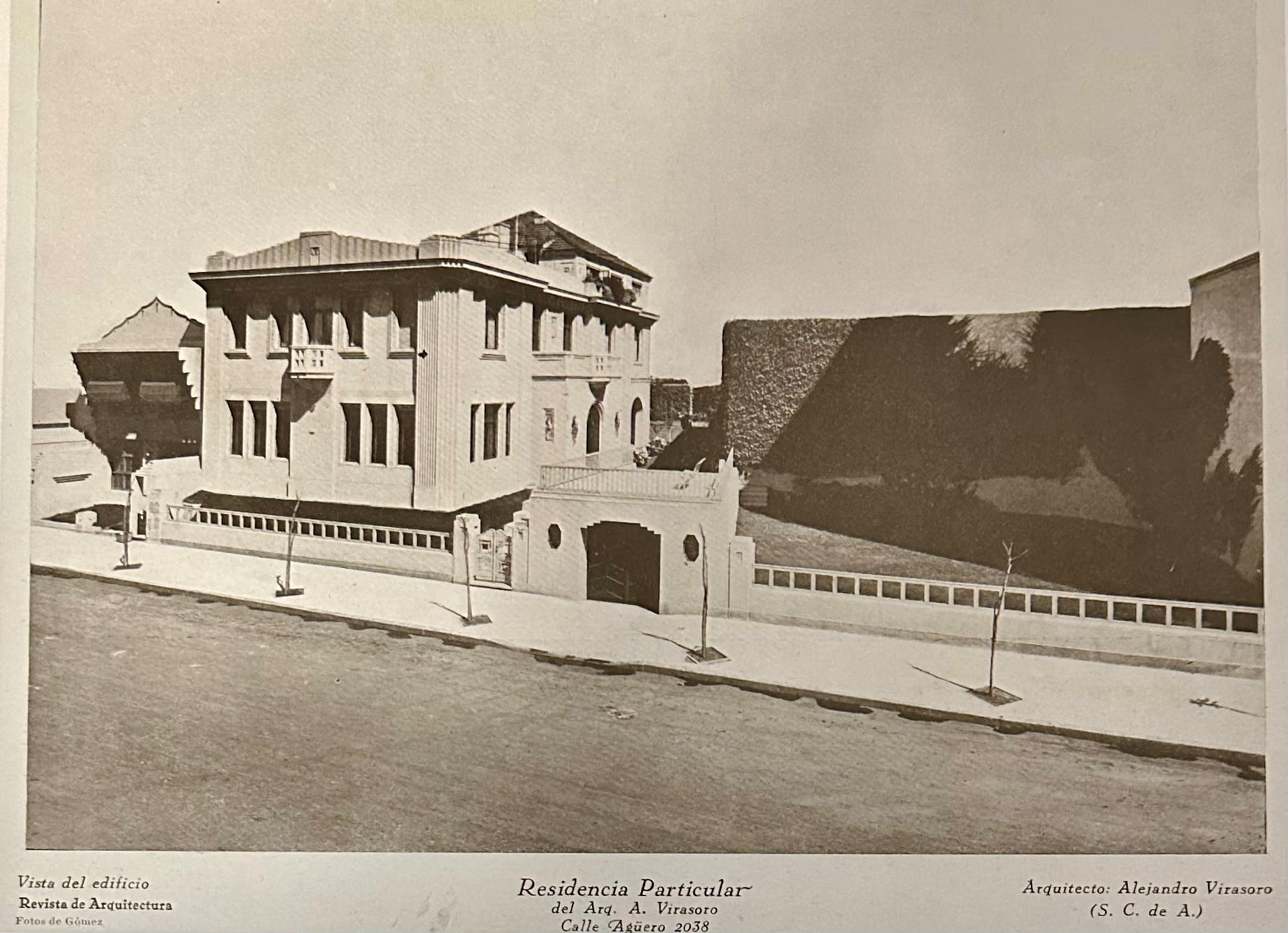 The Virasoro House, published in January 1930 by Architecture Magazine