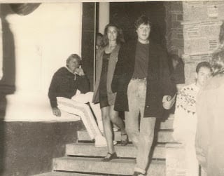 Simon Le Bon y su esposa en la discoteca New Faces