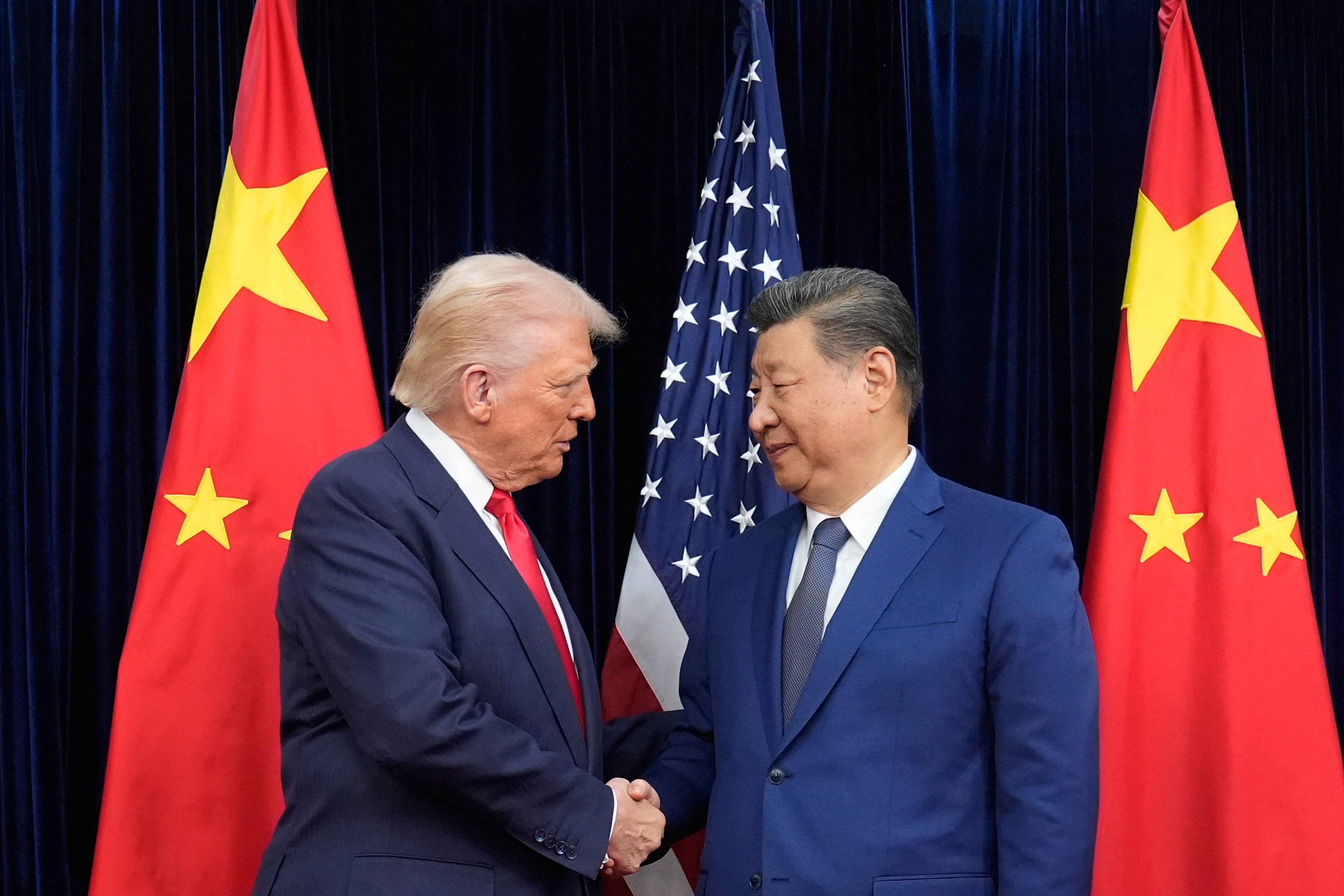 Trump con el presidente chino Xi Jinping