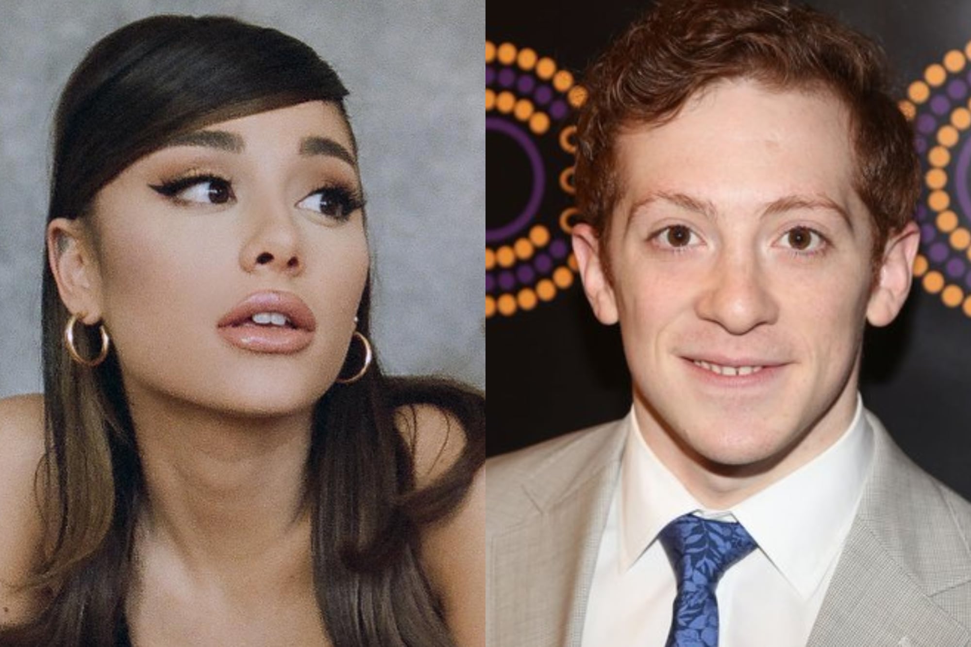 Ethan Slater y Ariana Grande