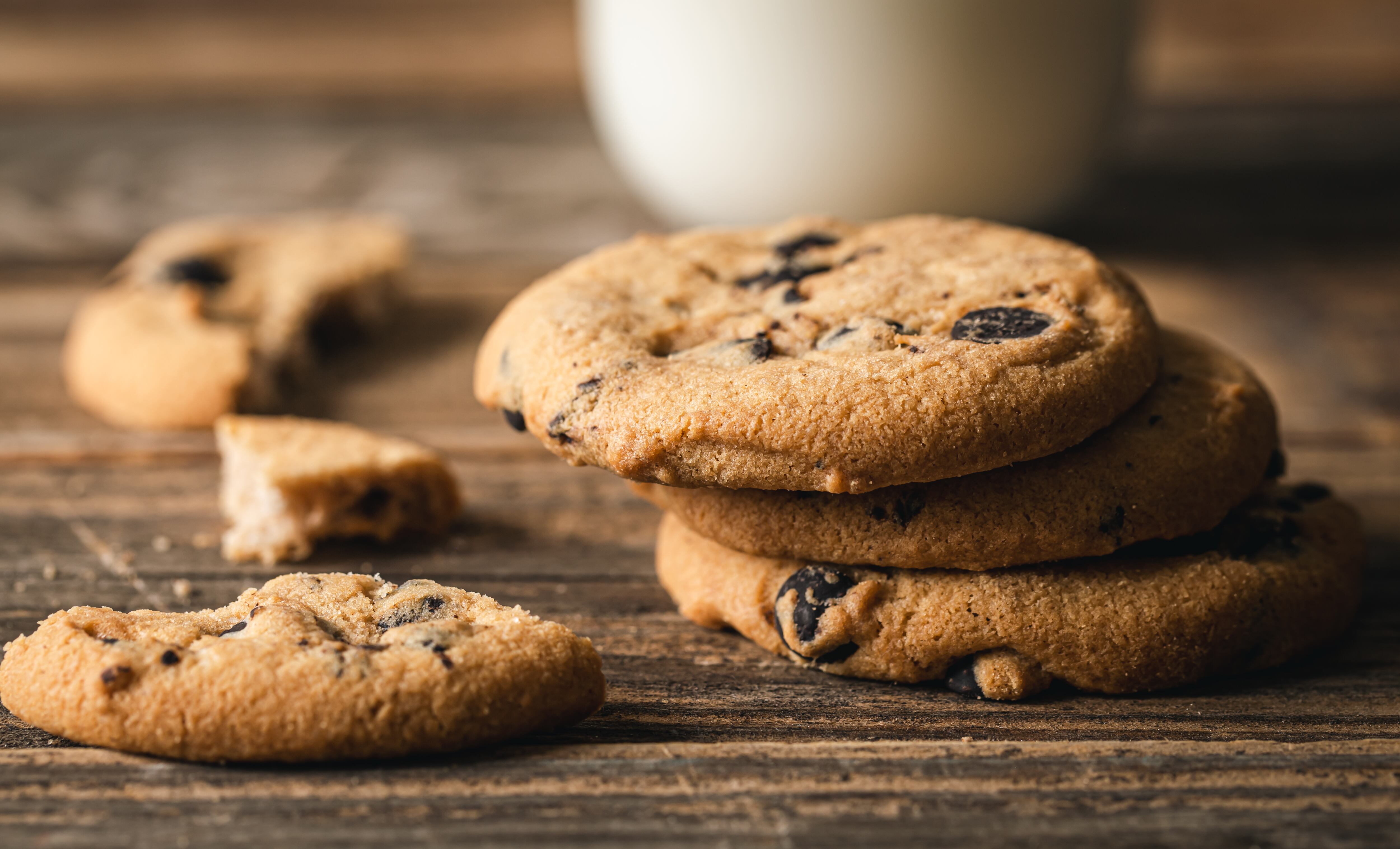 Un clásico de Estados Unidos: las galletitas con chips de chocolate (Foto: Freepik)