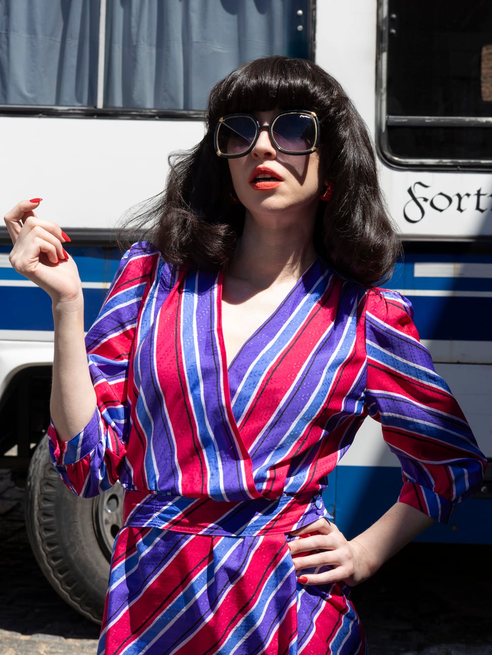 Sofia Gala como Moria Casán en el biopic de Netflix