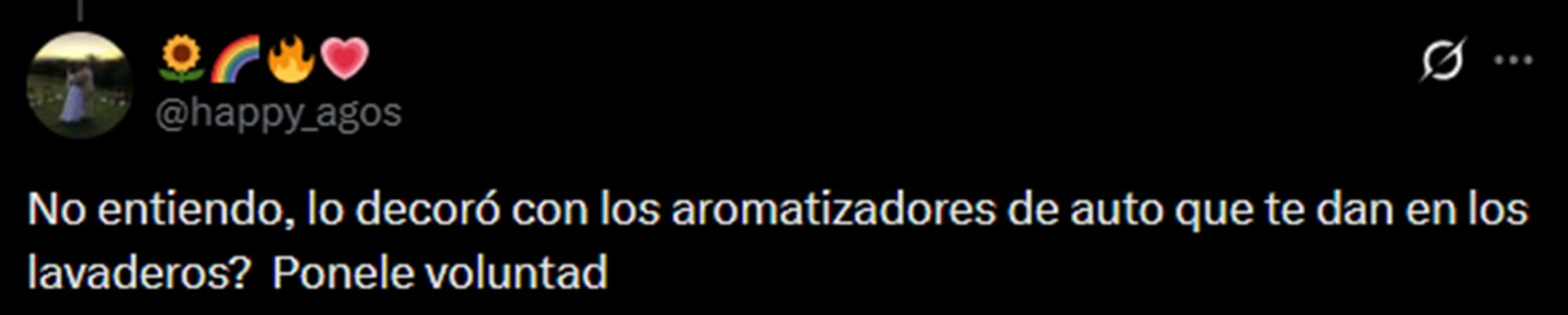 La similitud entre los adornos y los pinitos de los autos también generó risas