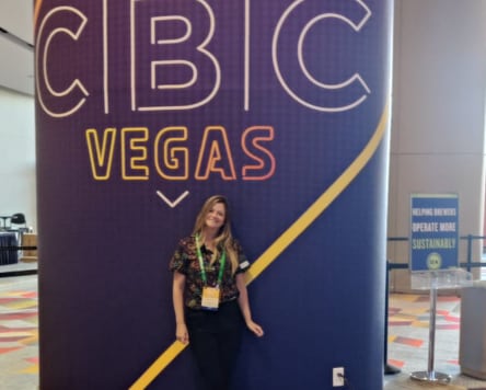 En Las Vegas, Cravello fue jueza del concurso y cató hasta 70 cervezas diarias