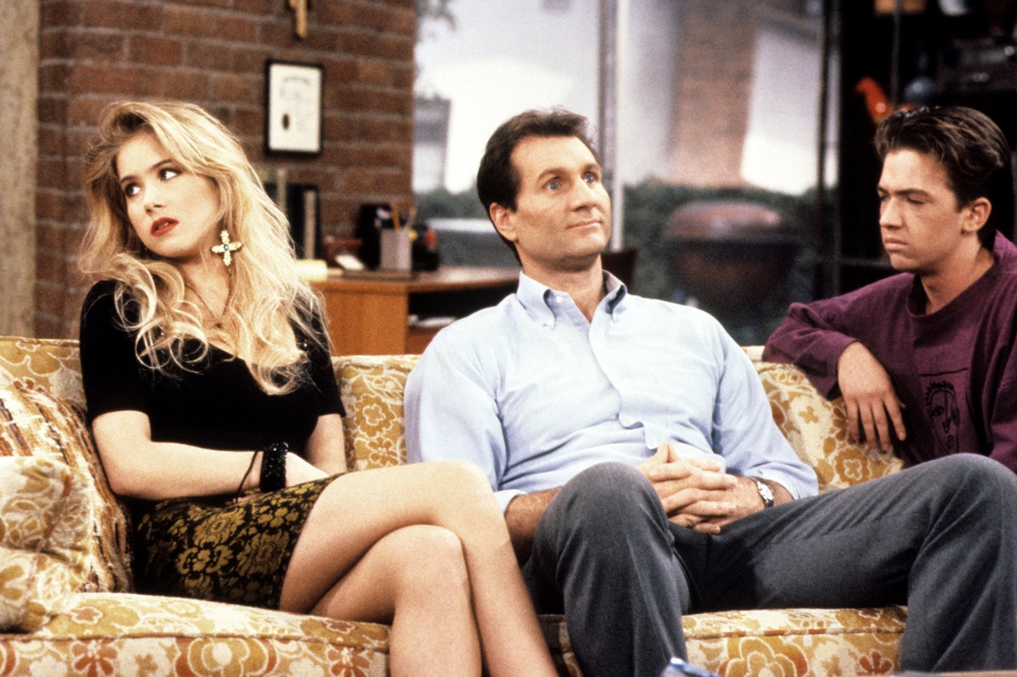 En Married... With Children, con Ed O'Neill y David Faustino