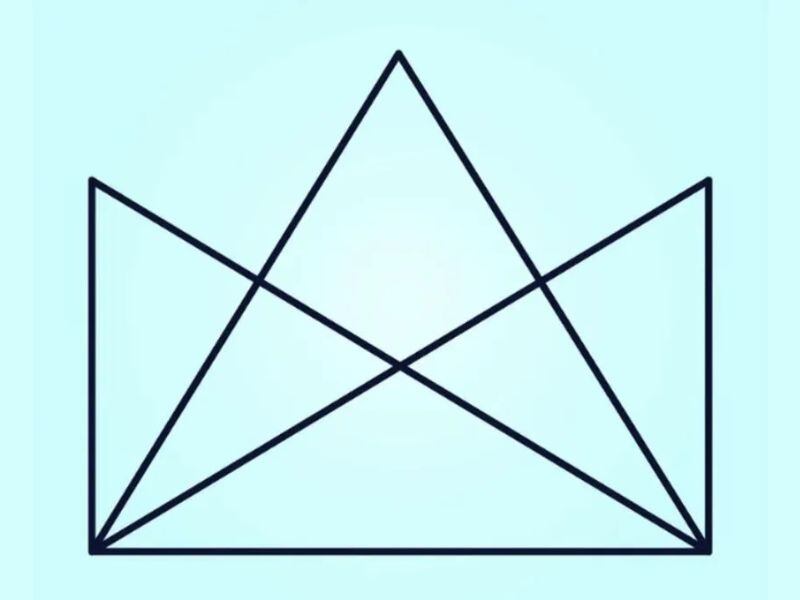 Animate a encontrar todos los triángulos escondidos en esta imagen en solo 30 segundos