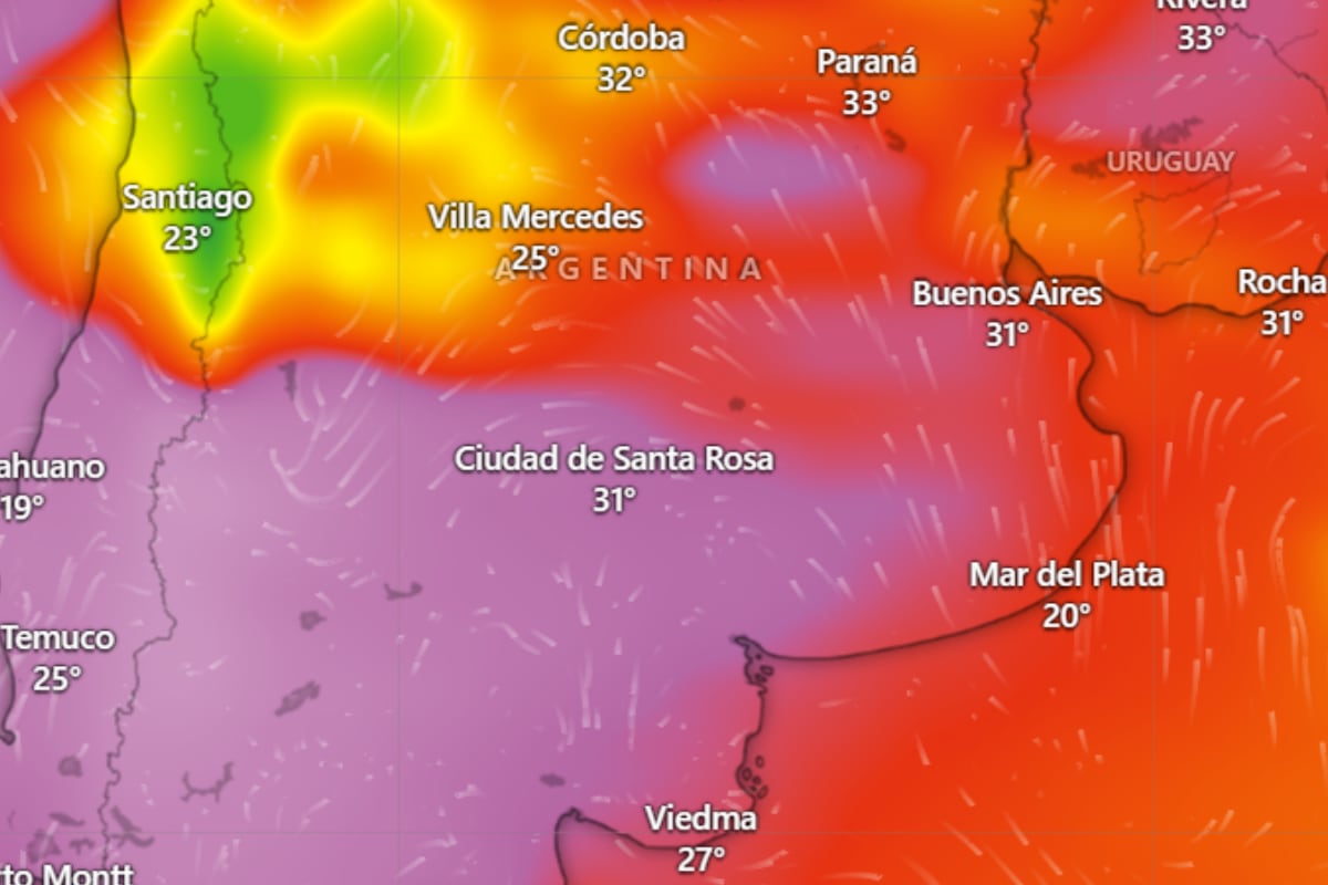Avanza un frente de aire caliente con temperaturas extremas: cómo estará el clima este sábado