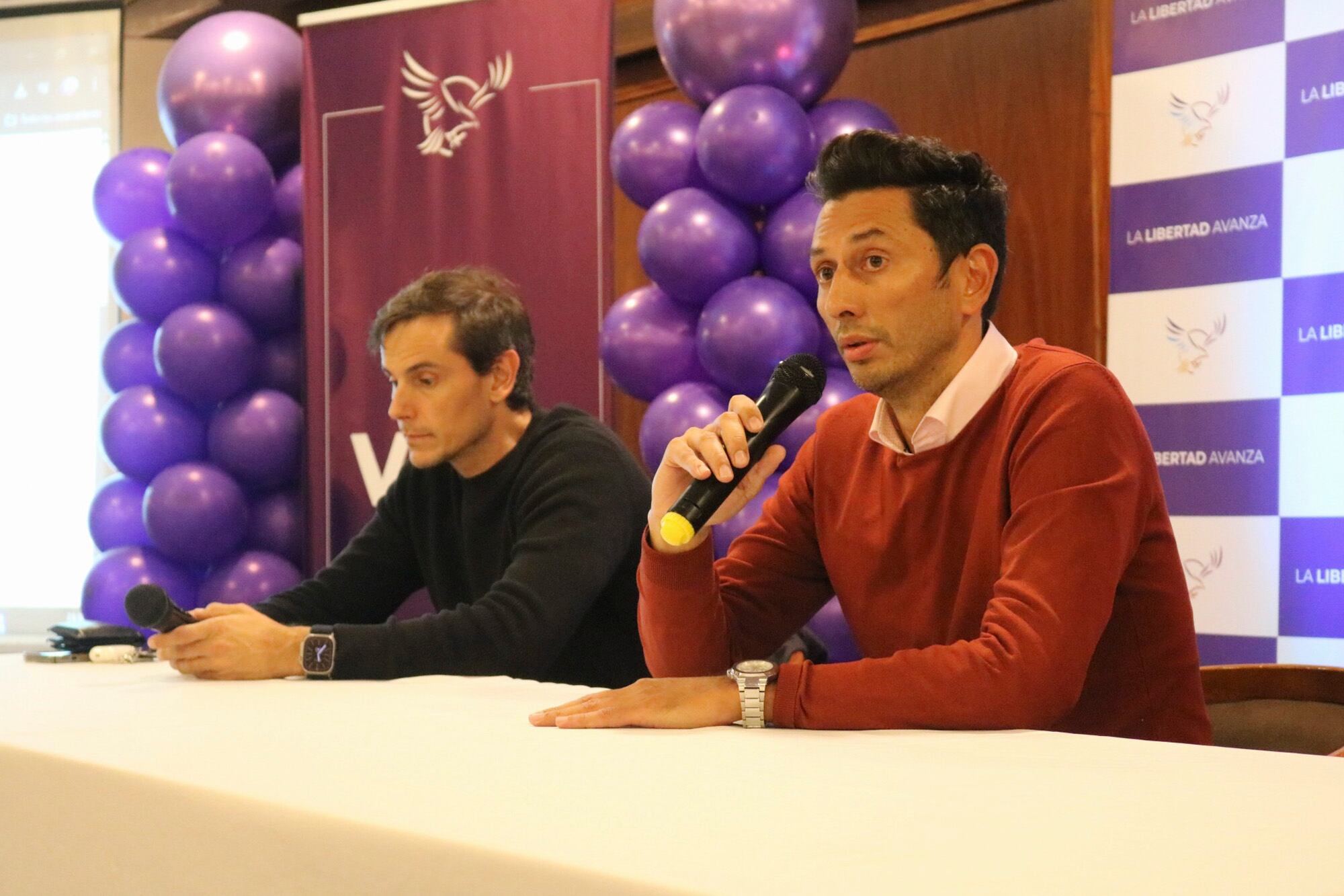 Adrián Núñez y Martín Hartfield de La Libertad Avanza