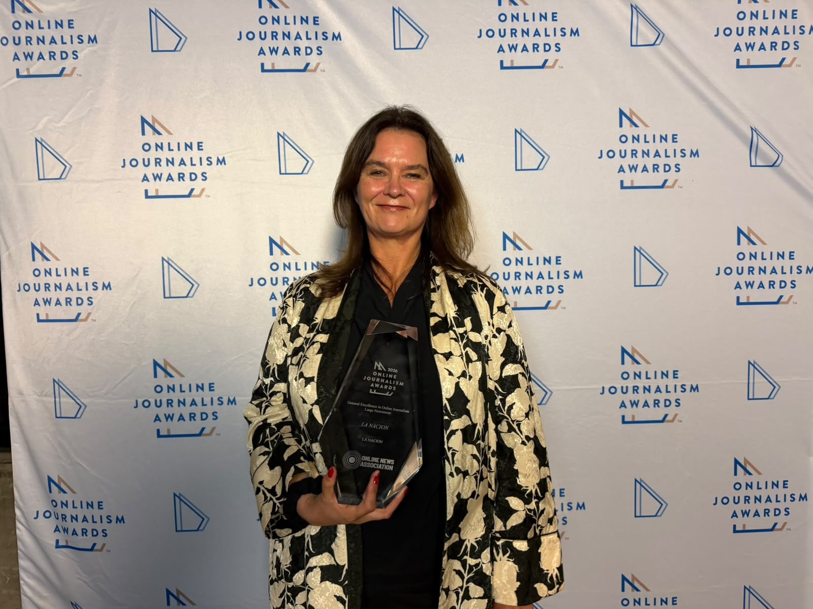 Momi Peralta Ramos, líder de LN Data e IA Labs, recibió el premio en nombre de LA NACION