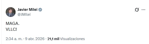 La publicación que hizo el Presidente tras la sanción