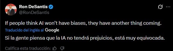 El gobernador Ron DeSantis criticó los