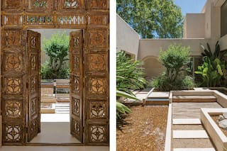 El paso por un riad inspiró esta casa que une líneas modernas y aires marroquíes