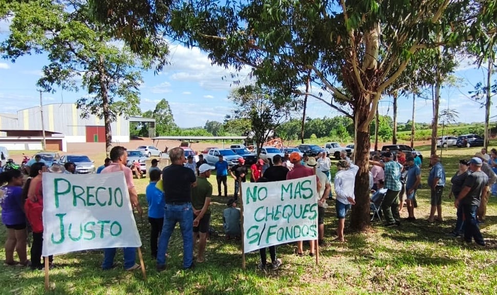 Conflicto: empezó un paro de productores de yerba enojados por los precios que cobran 6 La asamblea que se realizó el jueves pasado en San Vicente contó con la presencia de dirigentes y diputados de la oposición, entre otros Cristian Castro, Ramón Amarilla, Francisco Fonseca, pero no fueron figuras del oficialismo