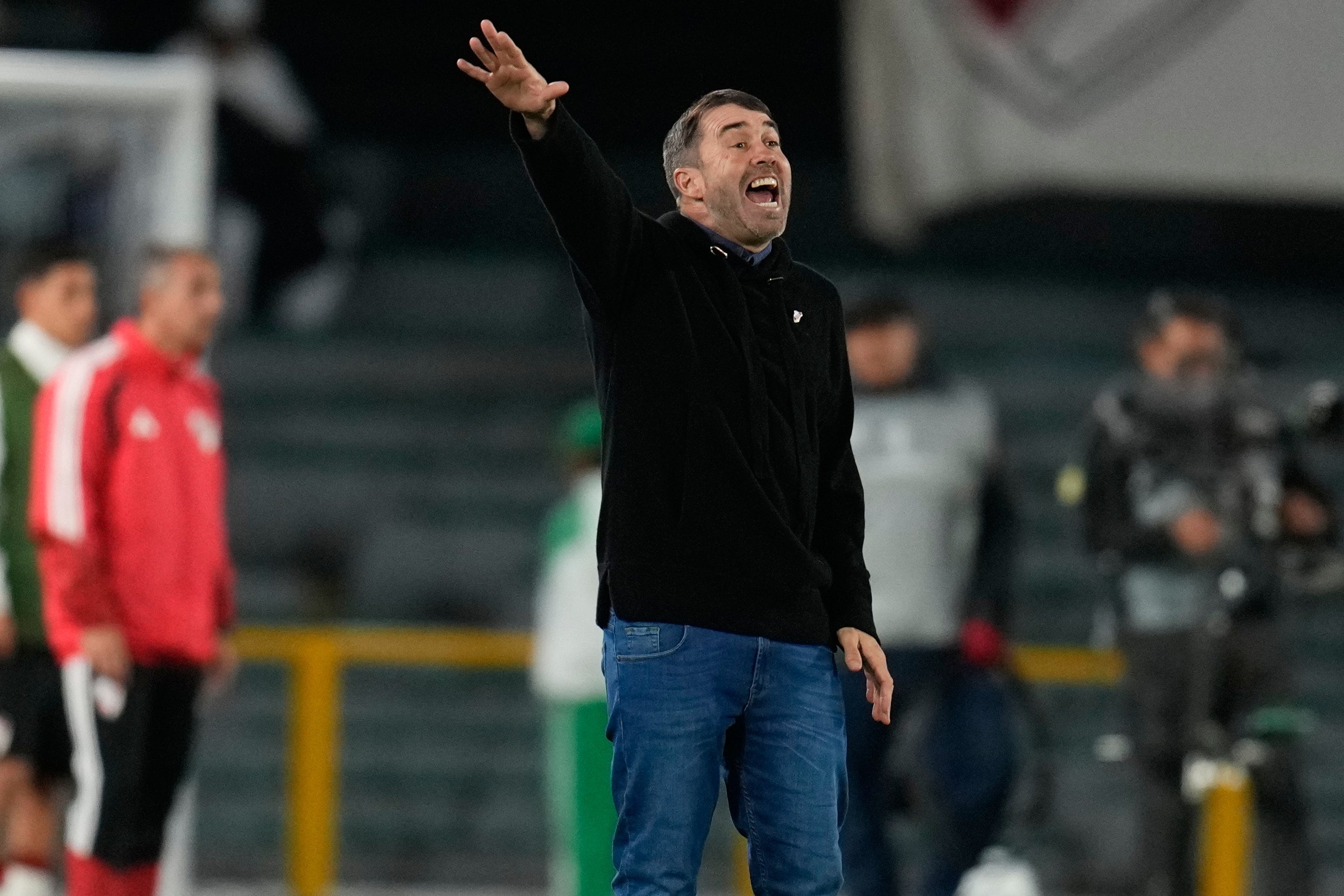 Eduardo Coudet en el partido ante Independiente Santa Fe, por la Copa Sudamericana 2026