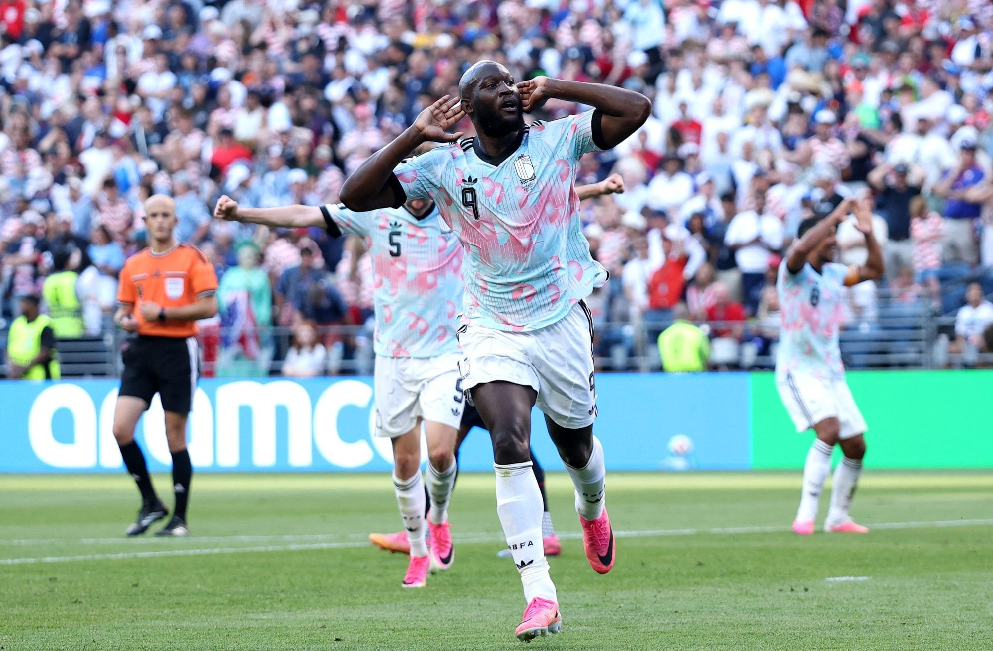 Romelu Lukaku, uno de los exponentes de la vieja guardia belga, cerró la goleada ante Estados Unidos