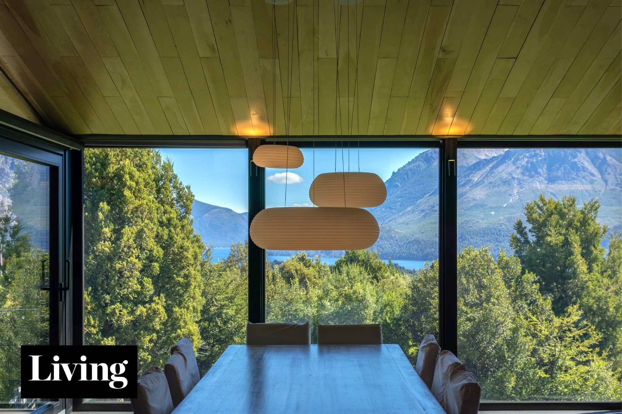 Una casa en Bariloche se eleva para ganar las mejores vistas del Lago Gutiérrez