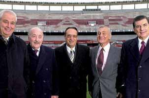 Alfredo Davicce, Julián William Kent, David Pintado, Osvaldo Di Carlo y Hugo Santilli, como símbolos de la conducción riverplatense
