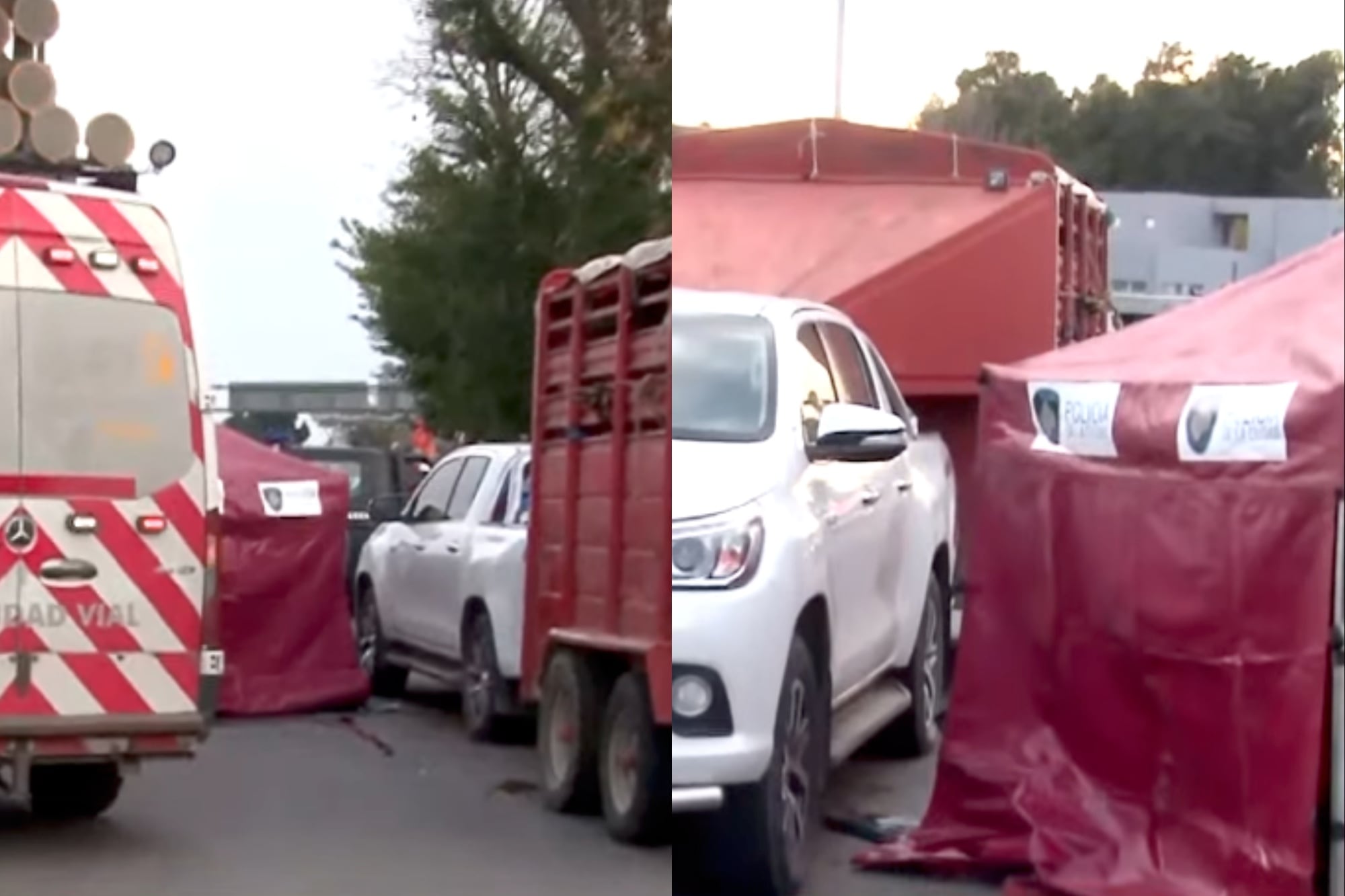 Se desplegó un operativo de emergencia en la autopista