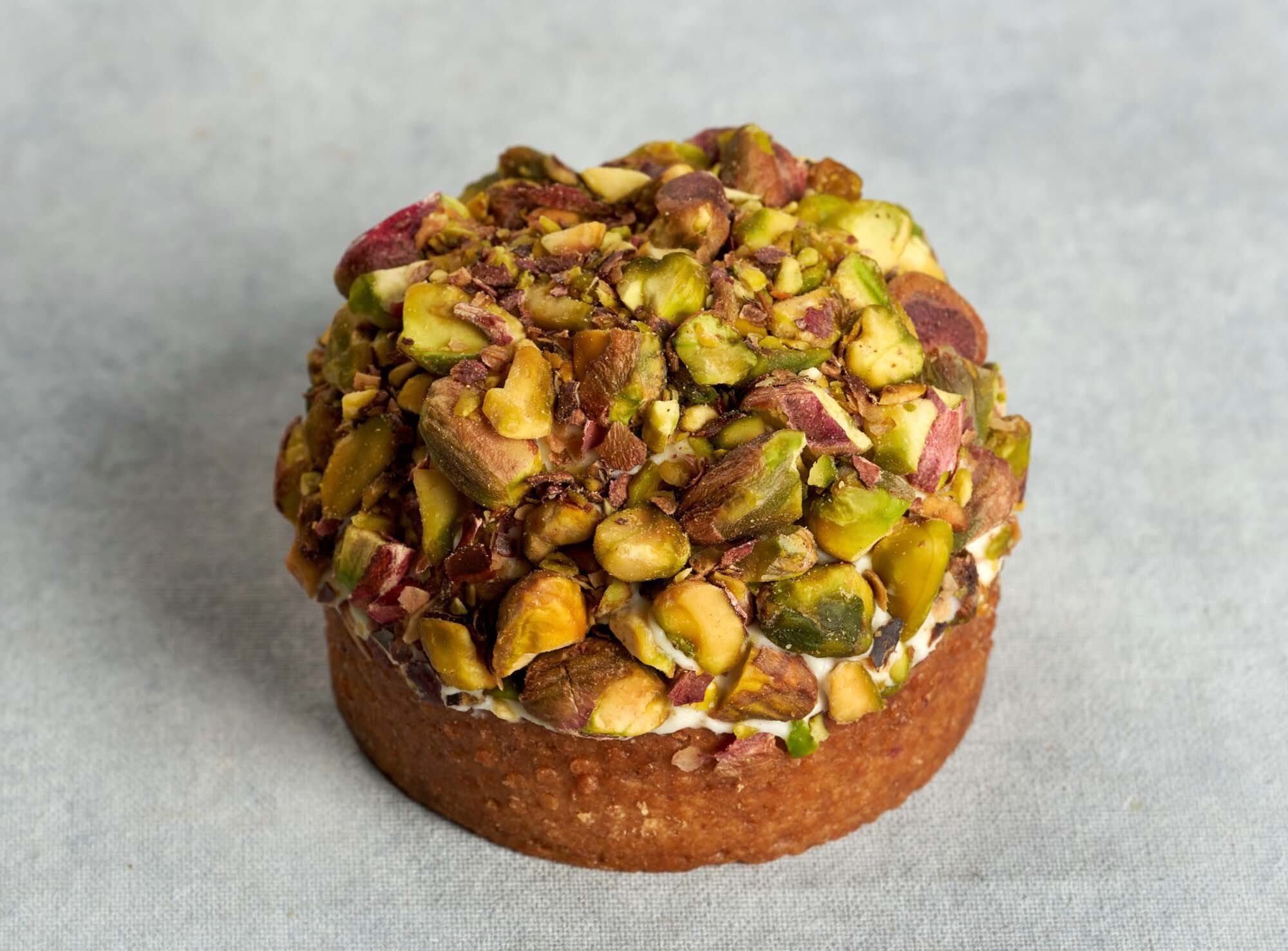 Mini tarta de pistachos