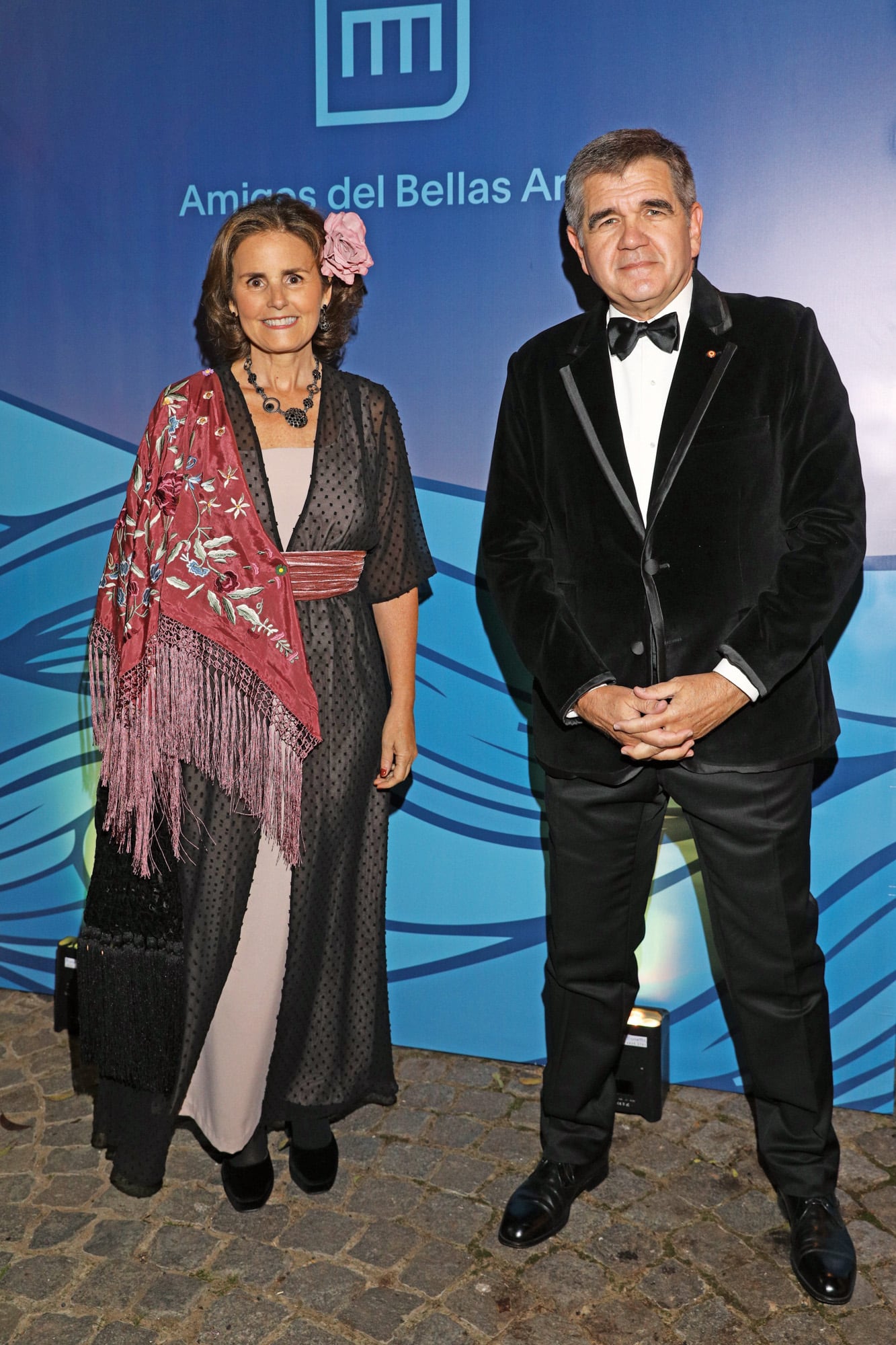 Los dueños de casa, el embajador de España, Joaquín María de Arístegui Laborde y María Jesús Crespo Lasso de la Vega