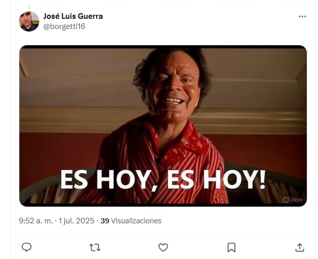 Arrancó julio y estallaron los memes (Foto: Captura /@borgetti16)