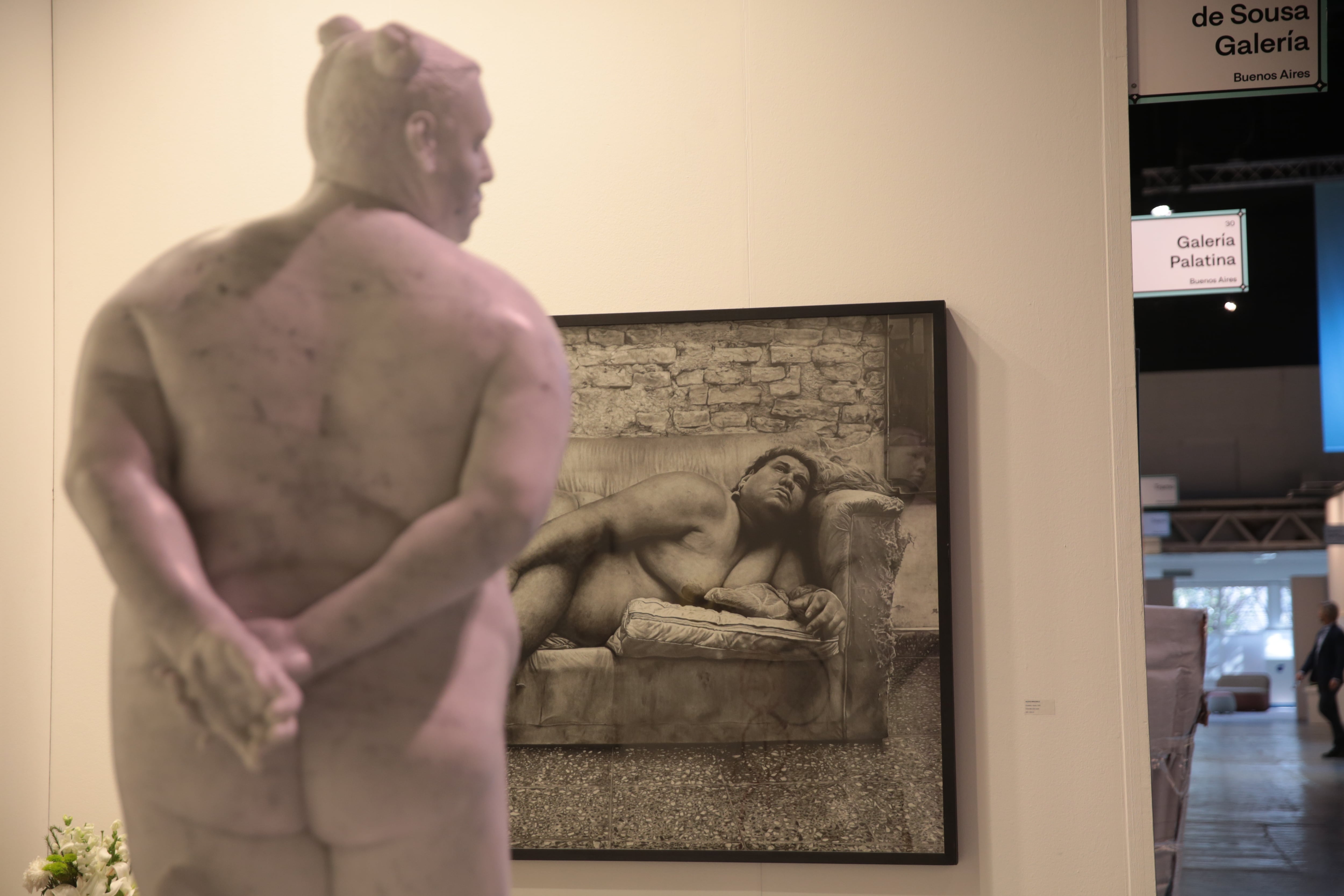 Obras de Alexis Minkiewicz exhibidas por Aldo de Sousa el año pasado