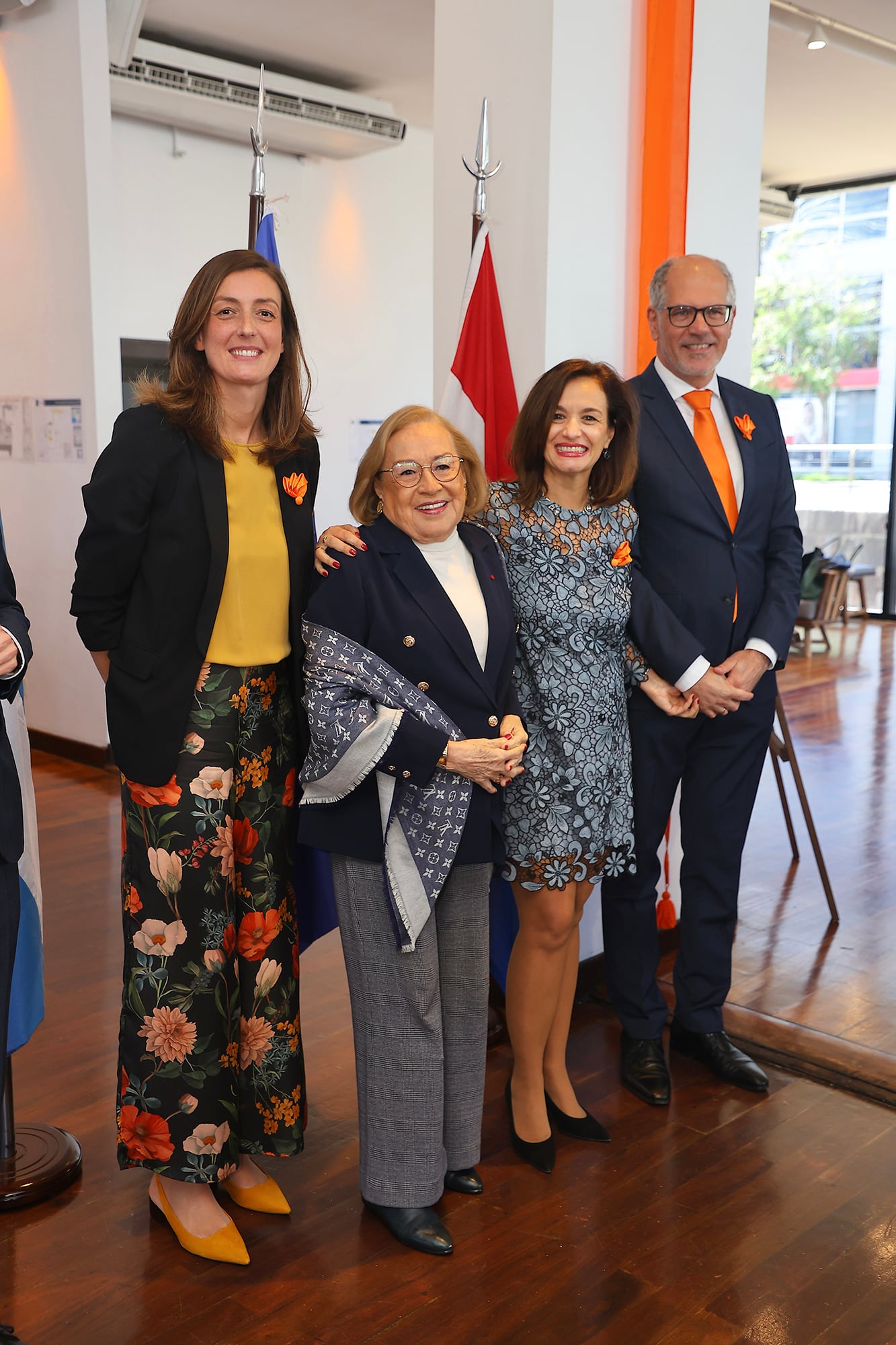 Las autoridades de la embajada de los Países Bajos reciben a la embajadora de México, Lilia Rossbach Suárez