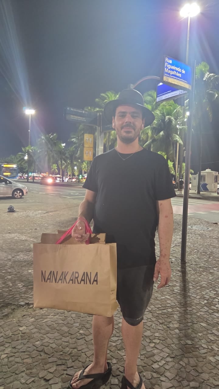 La foto que Lucas Grinstein le mandó a su mamá desde Río de Janeiro