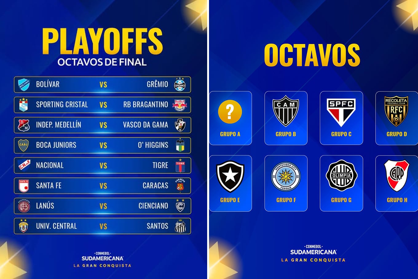 El sorteo de los octavos de final de la Copa Libertadores y los playoffs de la Sudamericana, en vivo