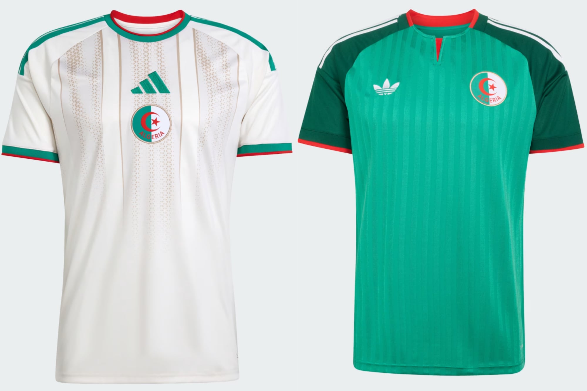 La camiseta argelina está inspirada en los colores de la bandera del país africano