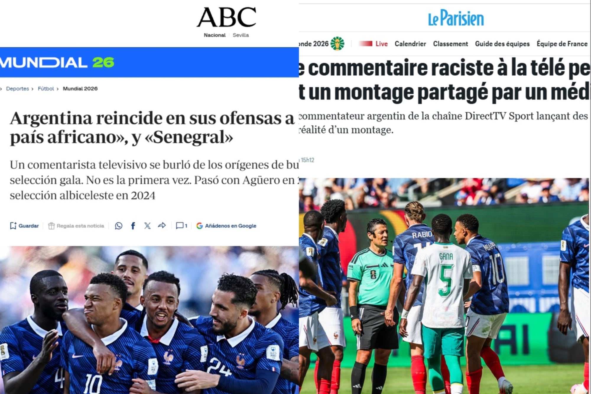 Mundial 2026: medios europeos reaccionaron a un falso comentario racista de un relator argentino hecho con IA en Francia