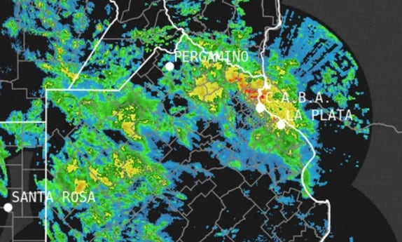 Alerta por tormentas y fuertes lluvias en Buenos Aires