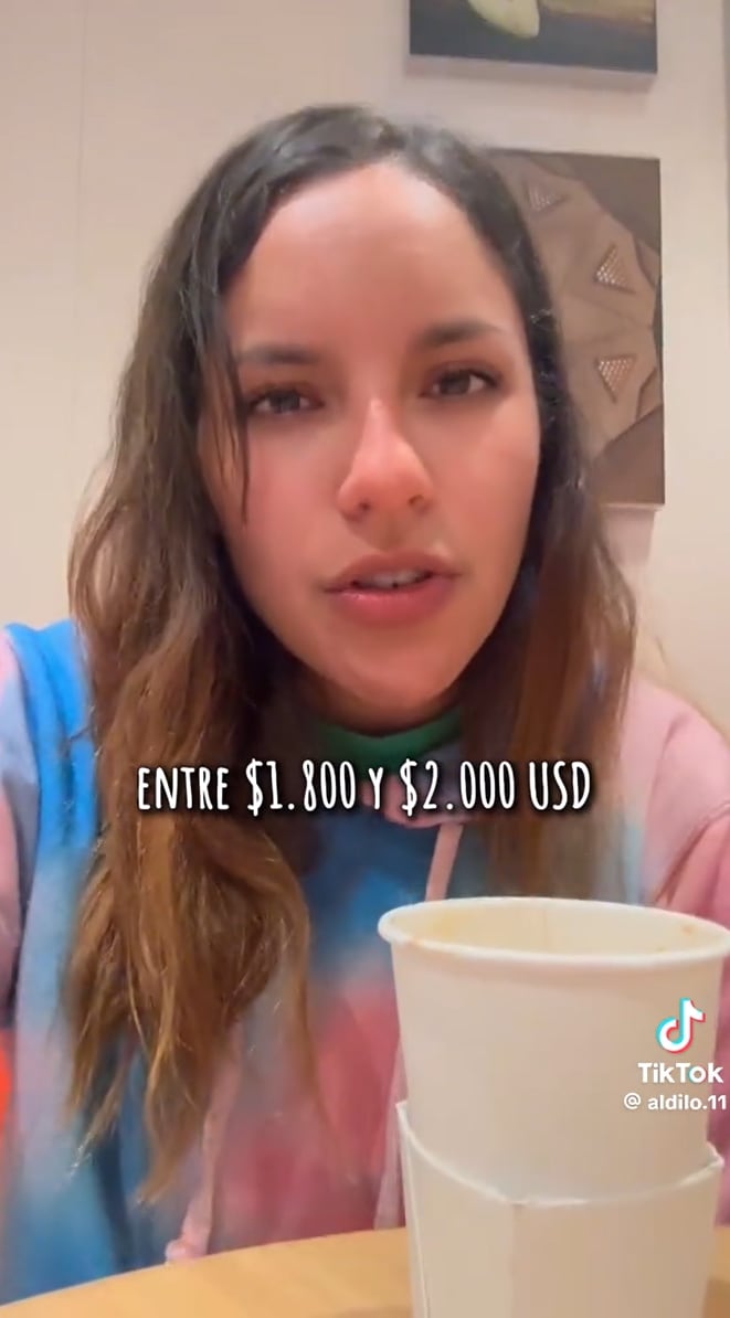 Aldana dijo que ser camarera en un crucero implica un sueldo de 1800 a 2000 dólares