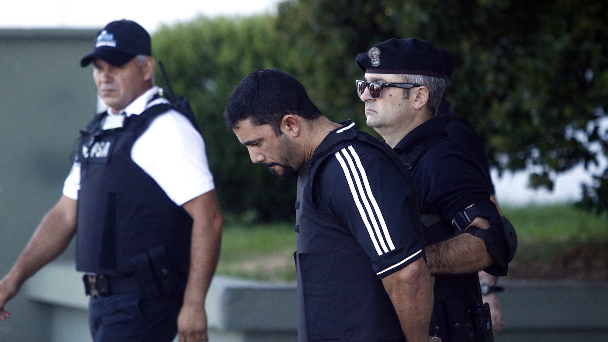 El empresario Juan Ignacio Suris durante uno de los traslados